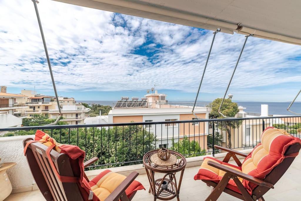 Seaside Escape Apartment Saronida Luaran gambar